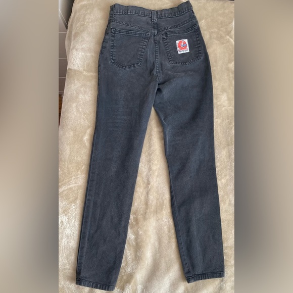 Vintage late80s-early90s Farlow high waist skinny jeans, washed black/grey - Picture 10 of 10
